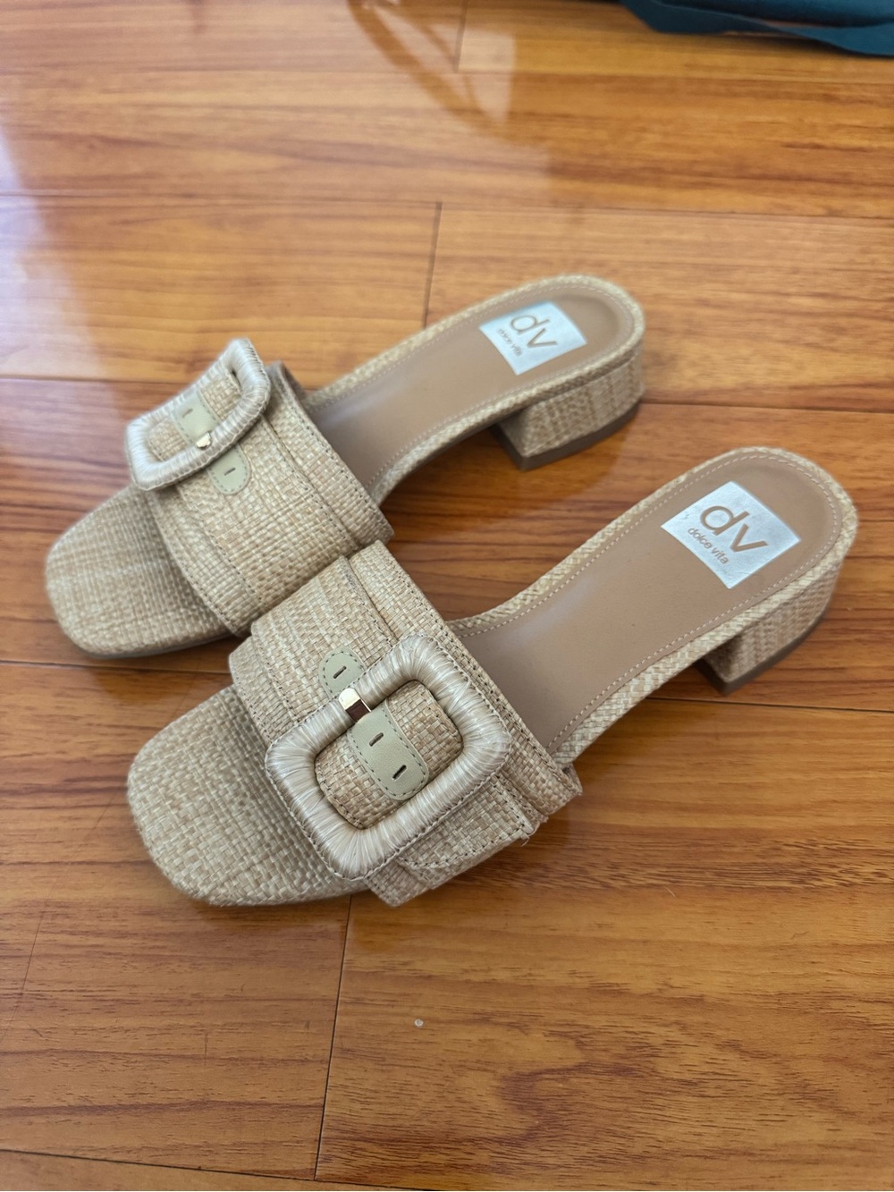 DV by Dolce Vita Neutral Nayte Buckle Slide Mules